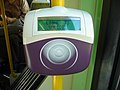 Navigo validator in buses and trams