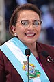 Image 64Xiomara Castro became the first woman to gain a presidential charge in Honduras. (from History of Honduras)
