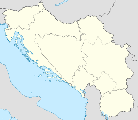 1991–92 YUBA League is located in Yugoslavia