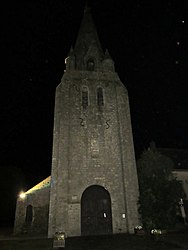 The church in Mareau-aux-Bois, at night