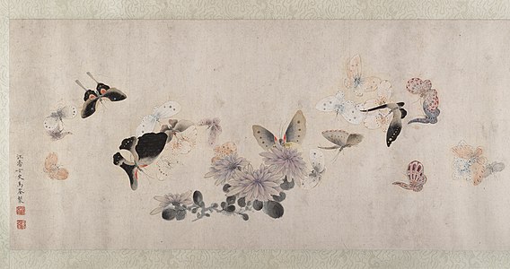 Flowers and Butterflies (花蝶圖), Metropolitan Museum of Art