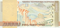 The reverse of the 1999 20000 Dram banknote shows Saryan's Armenia painting