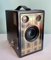A Kodak Six-16 Brownie Junior box camera
