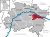 Lage der Gemeinde Altenkunstadt im Landkreis Lichtenfels