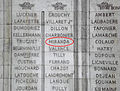 Miranda's name transcribed beneath the Arc de Triomphe, column 4.