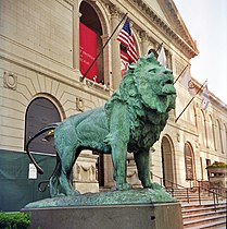 North Lion at the Art Institute of Chicago, 1893