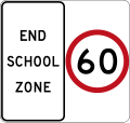 (R4-231) End of School Zone (used in New South Wales)