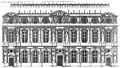 Lescot's façade illustrated in Les Plus Excellents Bâtiments de France (1576) by Jacques I Androuet du Cerceau