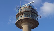 Close up of National Coastguard Institution - Calshot Tower