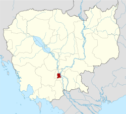 Location of Phnom Penh