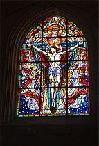 Stained glass "Throne of Mercy", Champagné les Marais