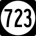 State Route 723 marker