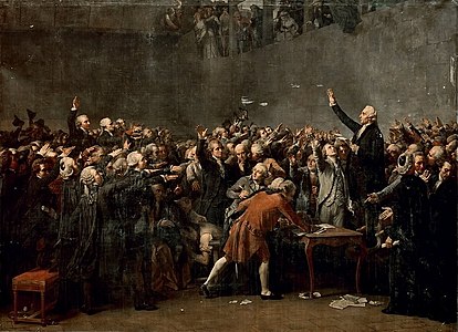 The Tennis Court Oath (June 20, 1789), by Couder
