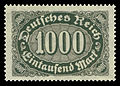1000 Mark Inlandsbriefporto 1. bis 23. August 1923