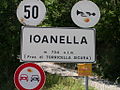 Entrance sign to Ioanella