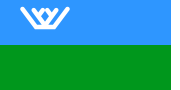 Flag of Khanty–Mansi Autonomous Okrug (20 September 1995)