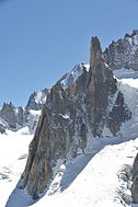 Grand Capucin (3,838 m) and its 400-meter vertical face