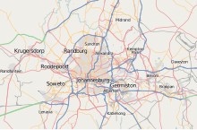JNB is located in Greater Johannesburg