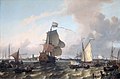 Das Kriegsschiff Brielle auf der Maas vor Rotterdam, 1689, Rijksmuseum