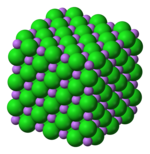 Unit cell model of lithium chloride