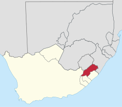 Location of Griqualand East within the Cape Colony