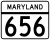 Maryland Route 656 marker