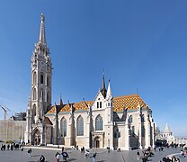 Matthias Church in Budapest after the Gothic Revival modernisation (1874-1896)