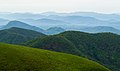 View of mountain layers from Obudu Plateau