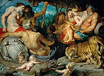 The Four Continents; by Peter Paul Rubens; c.1615; oil on canvas; 209 x 284 cm; Kunsthistorisches Museum (Vienna, Austria)