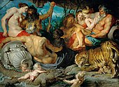 The Four Continents; by Peter Paul Rubens; circa 1615; oil on canvas; 209 x 284 cm; Kunsthistorisches Museum (Vienna, Austria)