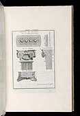 Illustrations of Ionic pilasters with festoons on their capitals, from Germany, in the Cooper Hewitt, Smithsonian Design Museum