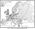 The density of the railway net in Europe (1902)