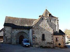 The church in Saint-Cernin-de-Larche
