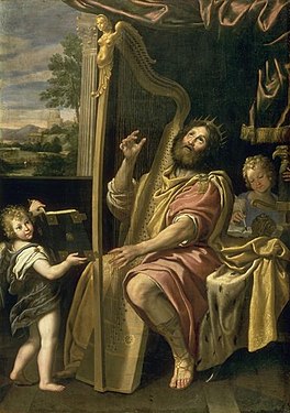 King David playing the harp (ca. 1st quarter of the 17th century) by Domenichino