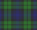 Woven tartan of Clan Campbell, Scotland