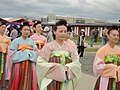 Women wearing ruqun in China
