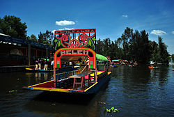 Trajinera boats at Xochimilco