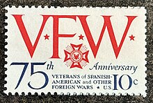 US Stamp Scott 1525 VFW 75th Anniv 1974