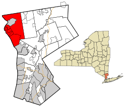 Location of Cortlandt, New York
