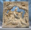 Image 25Marble relief of Mithras slaying the bull (2nd century, Louvre-Lens); Mithraism was among the most widespread mystery religions of the Roman Empire. (from Culture of ancient Rome)