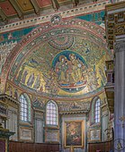 Apse of the Santa Maria Maggiore church in Rome, decorated in the 5th century with this glamorous mosaic