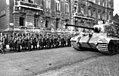 Image 22Hungarian Arrow Cross army/militia and a German Tiger II tank in Budapest, October 1944. (from History of Hungary)