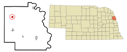 Location of Lyons, Nebraska