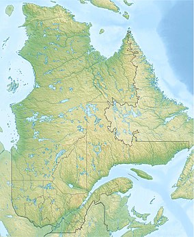Map showing the location of Charlevoix Bisophere Reserve