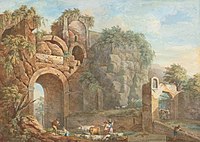 Ancient gate at Cumae near Naples (1769), private collection