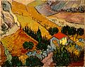Van Gogh: Paysage avec une maison et un laboureur (1889), Ermitage