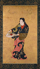 Dancers painting. Edo period (17th century), Important Cultural Property