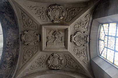 Sculpture in a ceiling vault