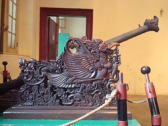 Meriam coak dubbed "Cirebon cannon" of Jakarta History Museum (Fatahillah Museum).