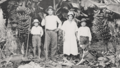 Japanese family on a banana plantation in Brazil (c1930)